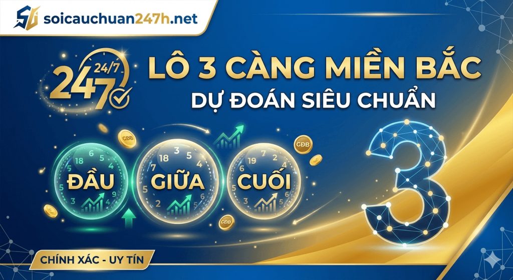 Soi cầu lô 3 càng Miền Bắc chuẩn nhất tại soicauchuan247h.net